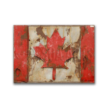 Original Rustic Canada Flag Wall Art Recycle Home Decor